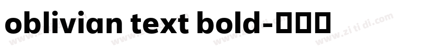 oblivian text bold字体转换